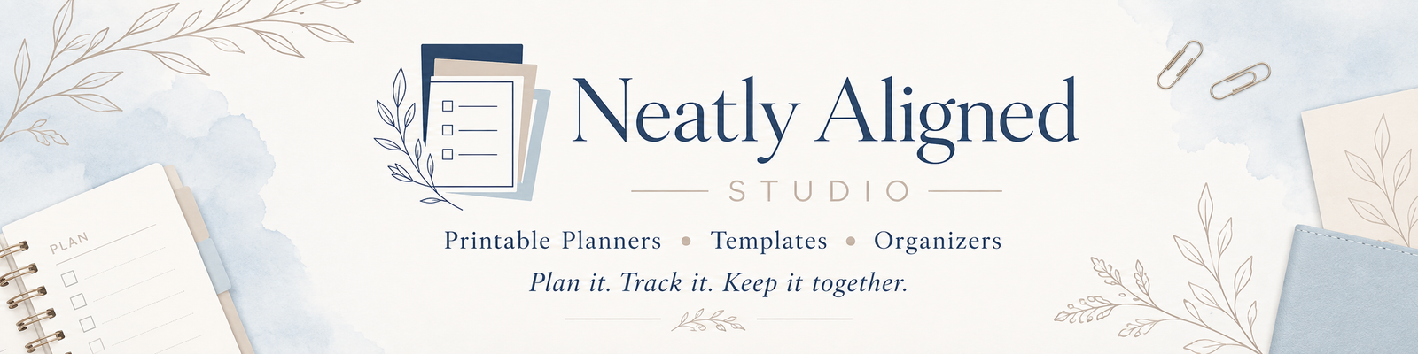 Neatly Aligned Studio banner